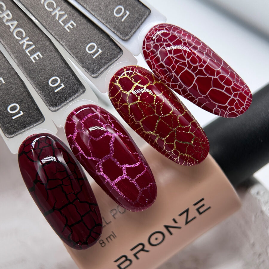 Лак для ногтей Bronze Crackle #01, 8 мл