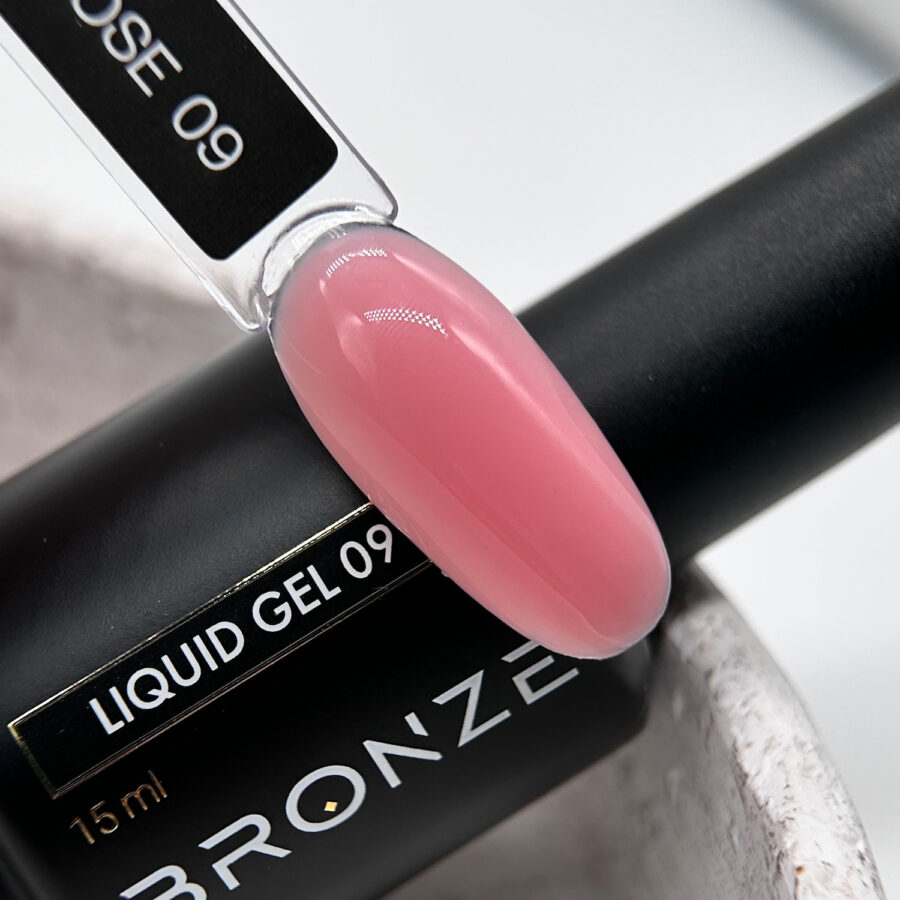 Моделирующий Ликвид гель Bronze Liquid gel #09 Nude Rose, 15 мл