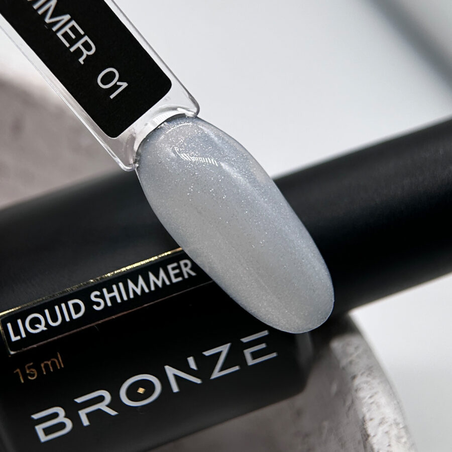 Моделирующий Ликвид гель Bronze Liquid gel Shimmer #01, 15 мл